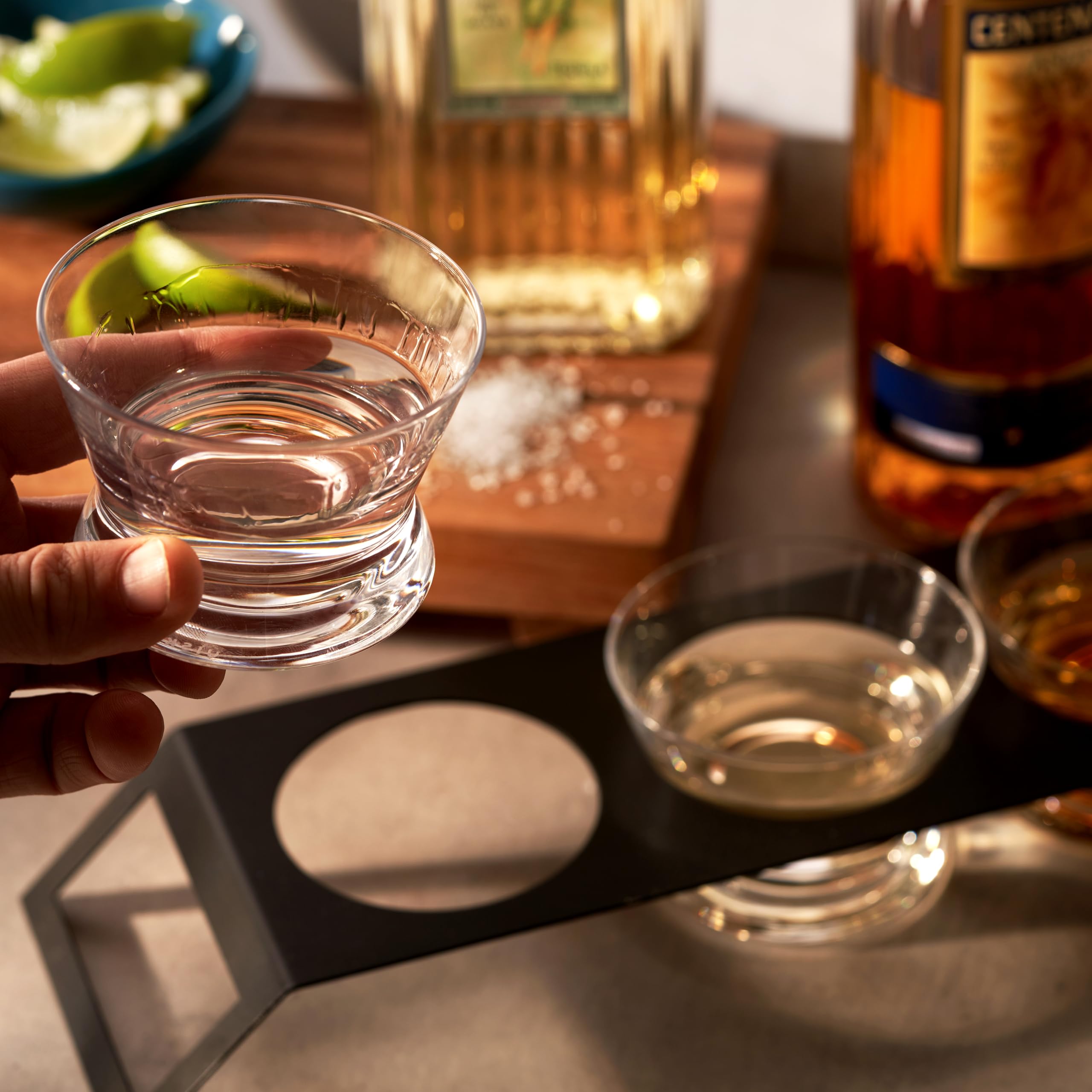 Presentación elegante de Viski para tequila en eventos