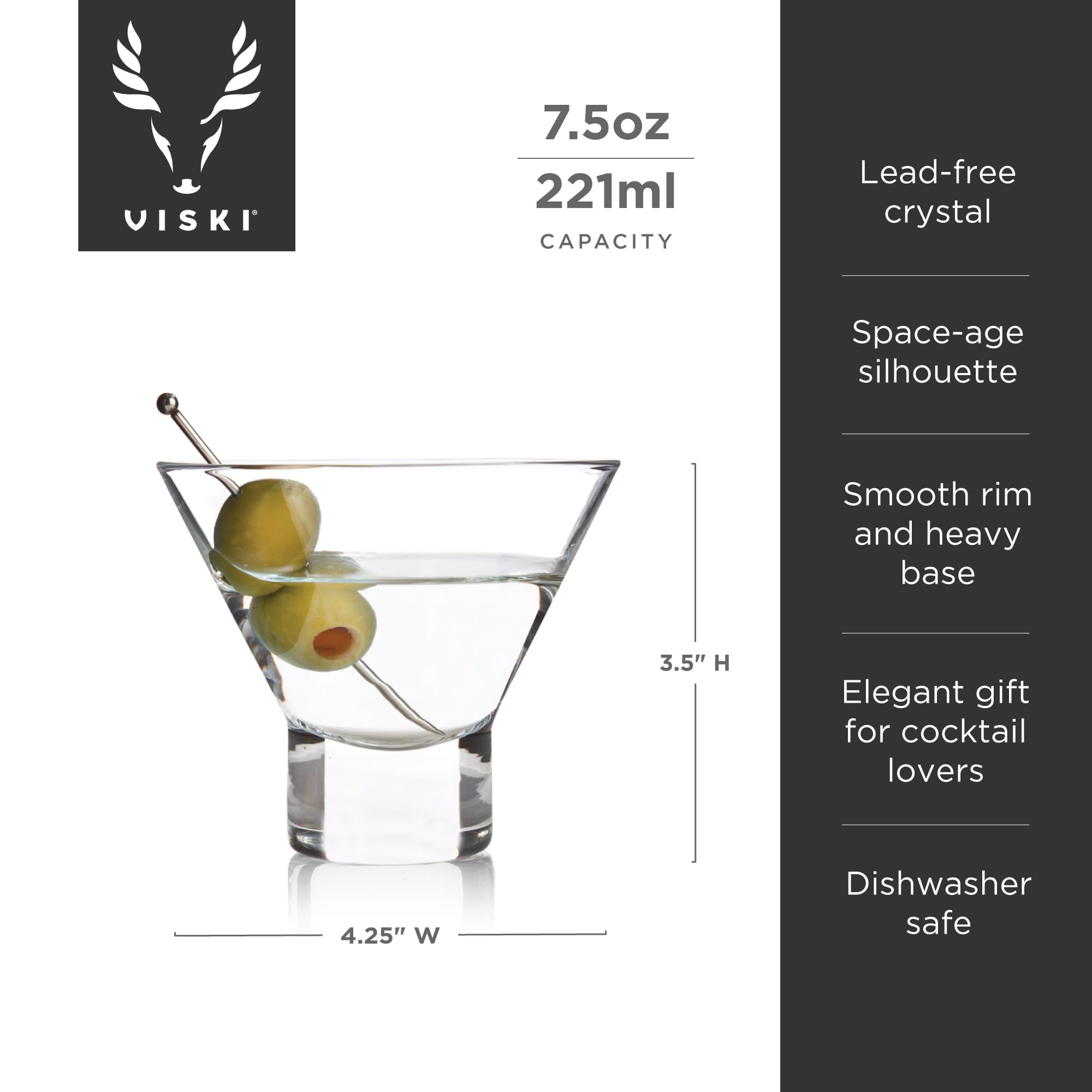 Viski diseño-geométrico-martini copa cristalina para presentaciones contemporáneas.