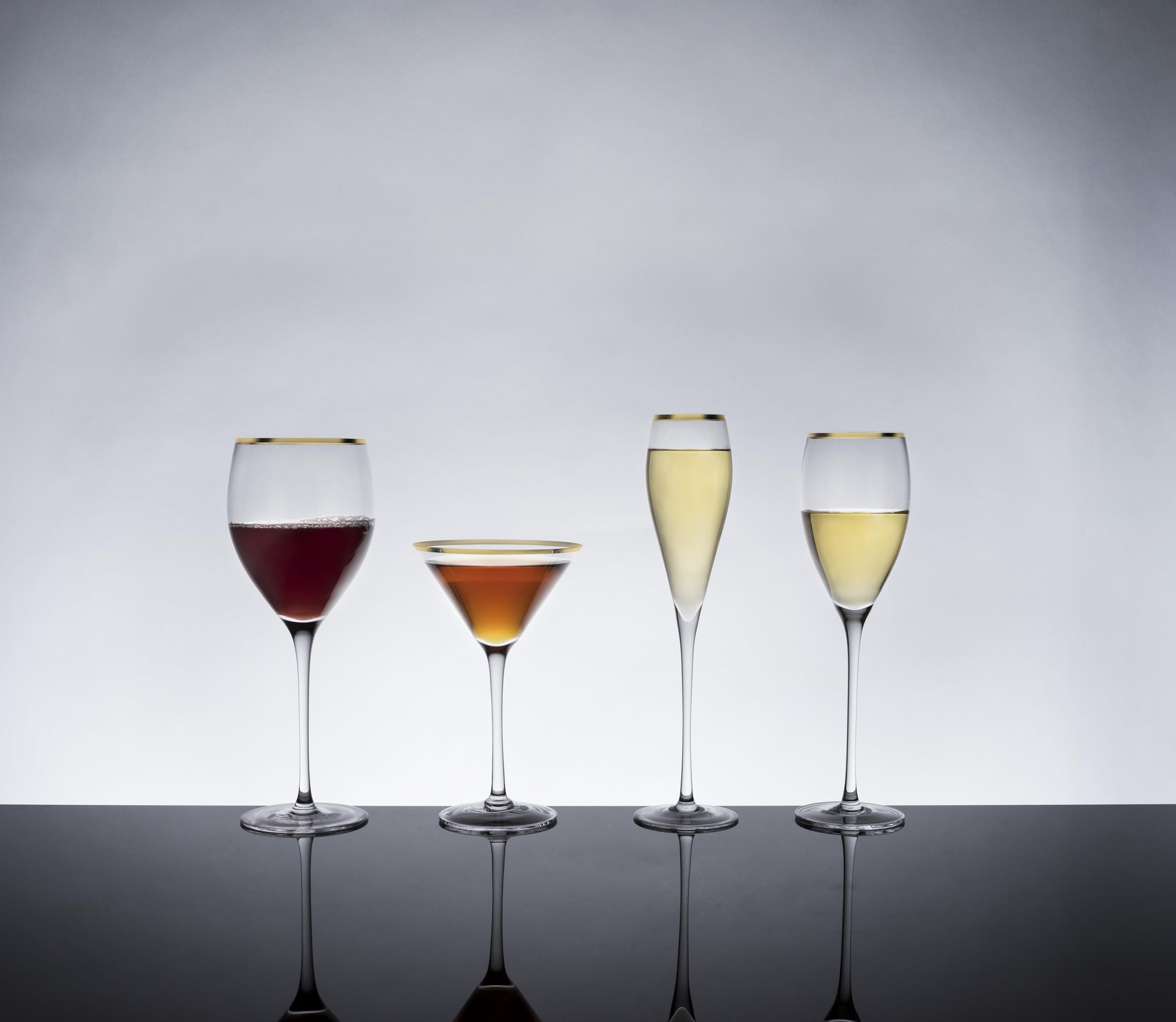 Viski juego de 2 copas para champán, mimosas y cócteles sin alcohol.