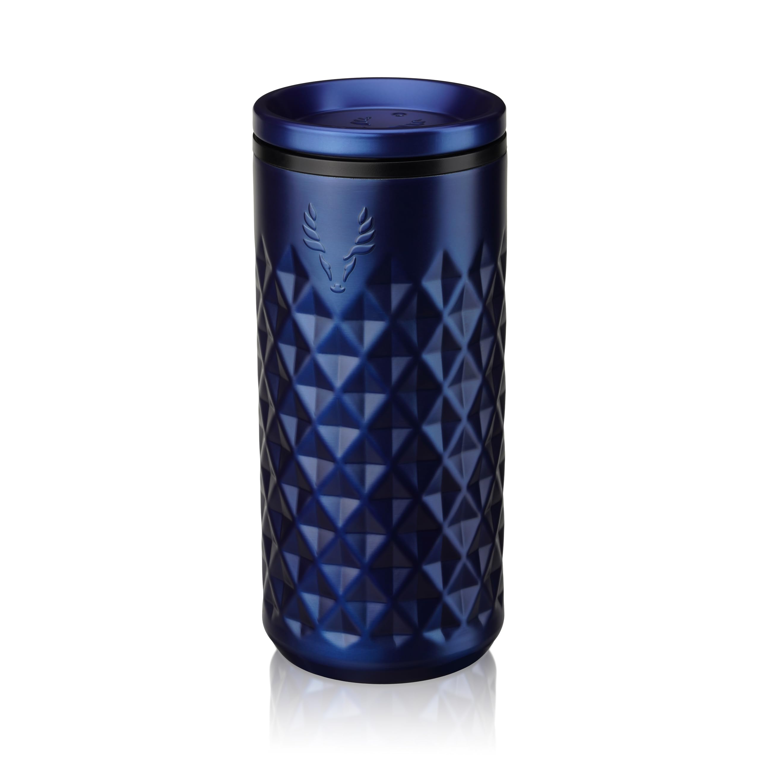 Viski Paragon highball azul eléctrico con tapa para exterior