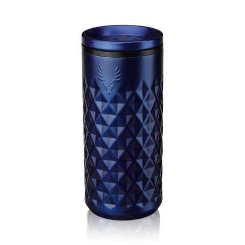Viski Paragon highball azul eléctrico con tapa para exterior