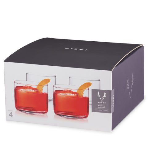 Viski Raye cristal claro y brillante ideal para degustar Negroni