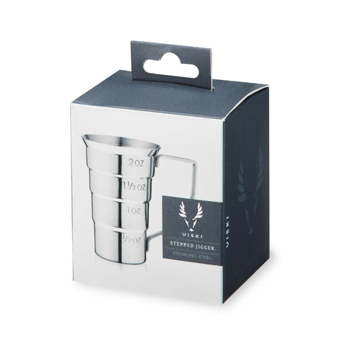 Viski medidor escalonado como regalo para profesionales de barra y aficionados.