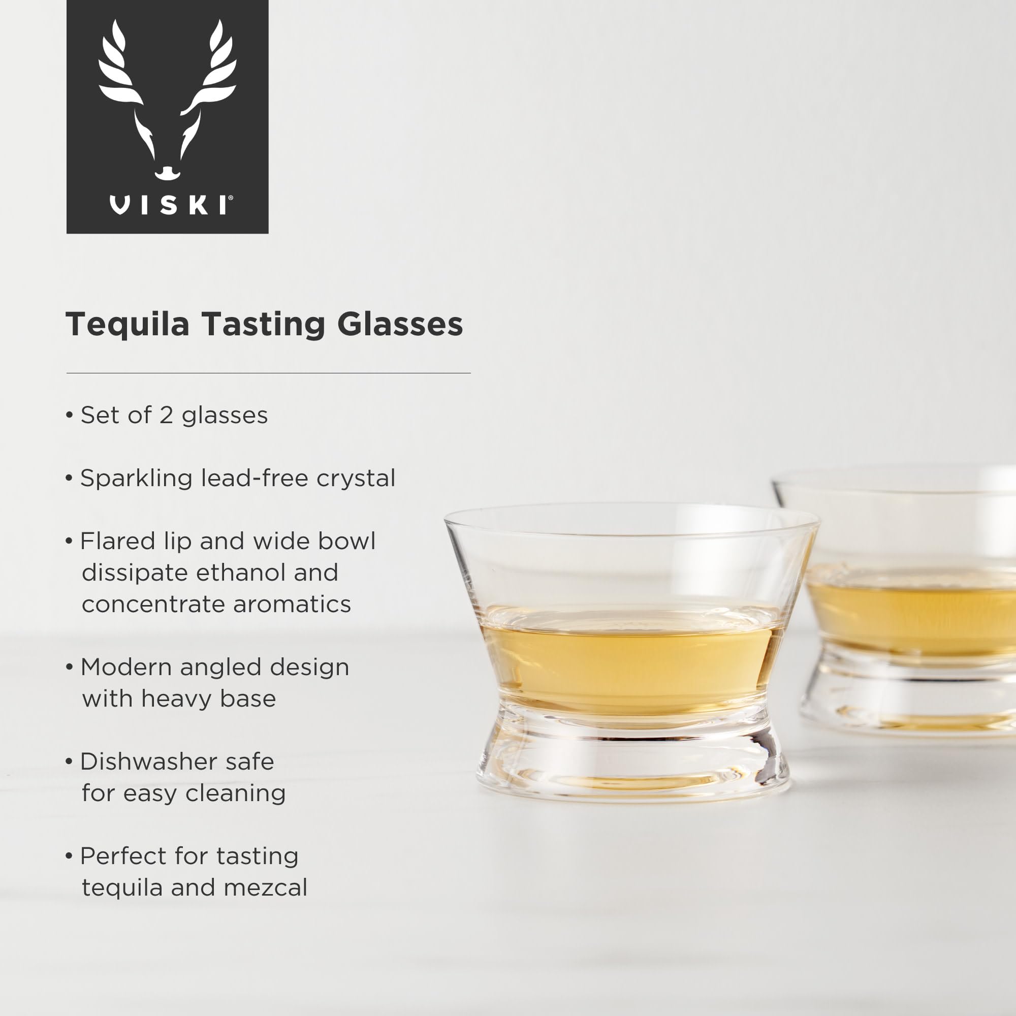 Viski vaso degustación para mezcal y whisky, base estable mejora la experiencia de cata