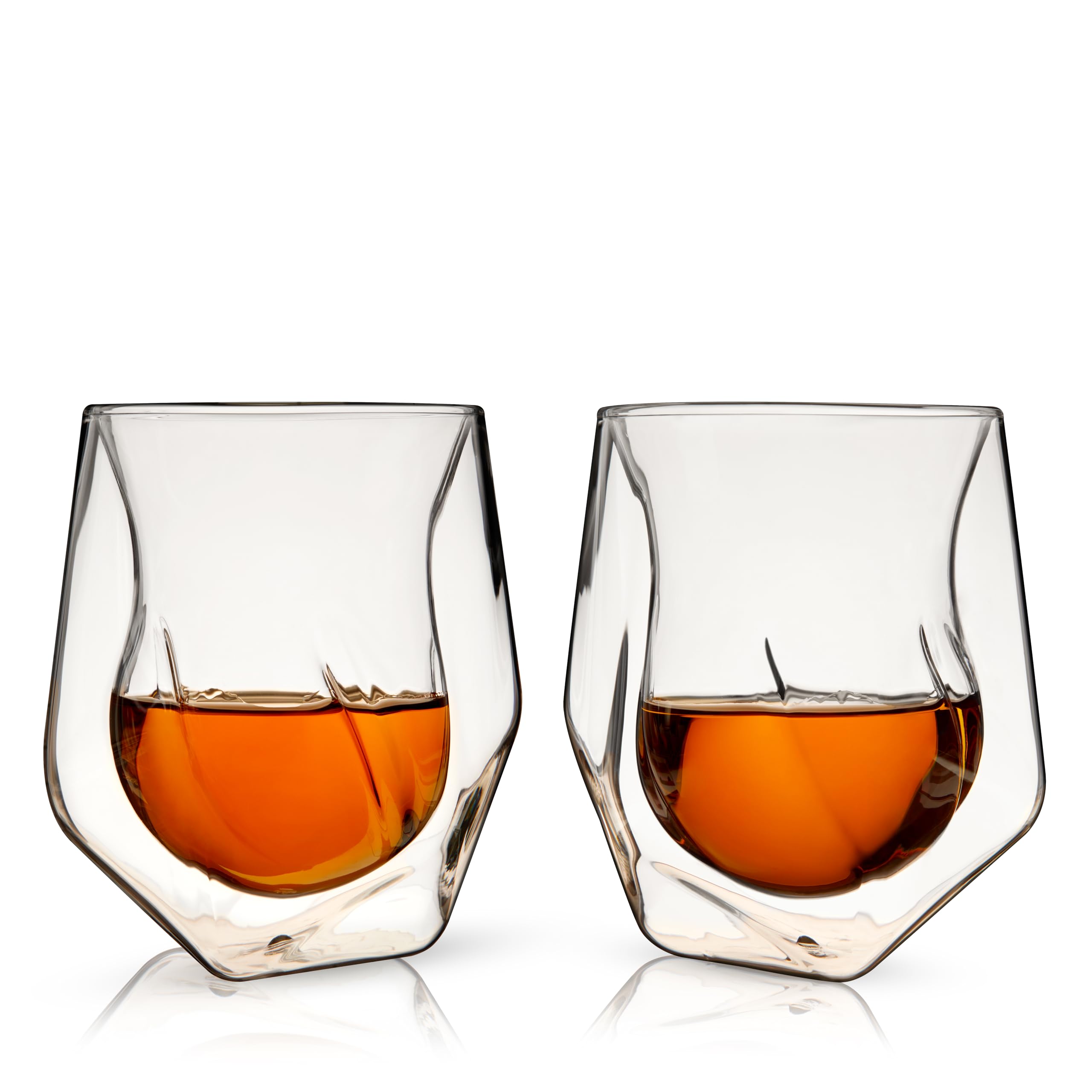 Viski vaso de whisky con doble pared y aeración para mantener frío y realzar aromas.