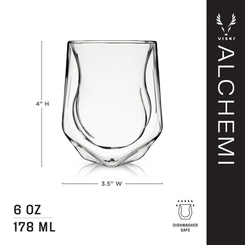 Viski vaso whisky aroma concentrado con cámara interna de tulipa para matizar sabores.