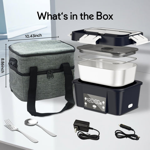 VISOM Lunch Box bolsa térmica incluida: transporte cómodo de comidas calientes.