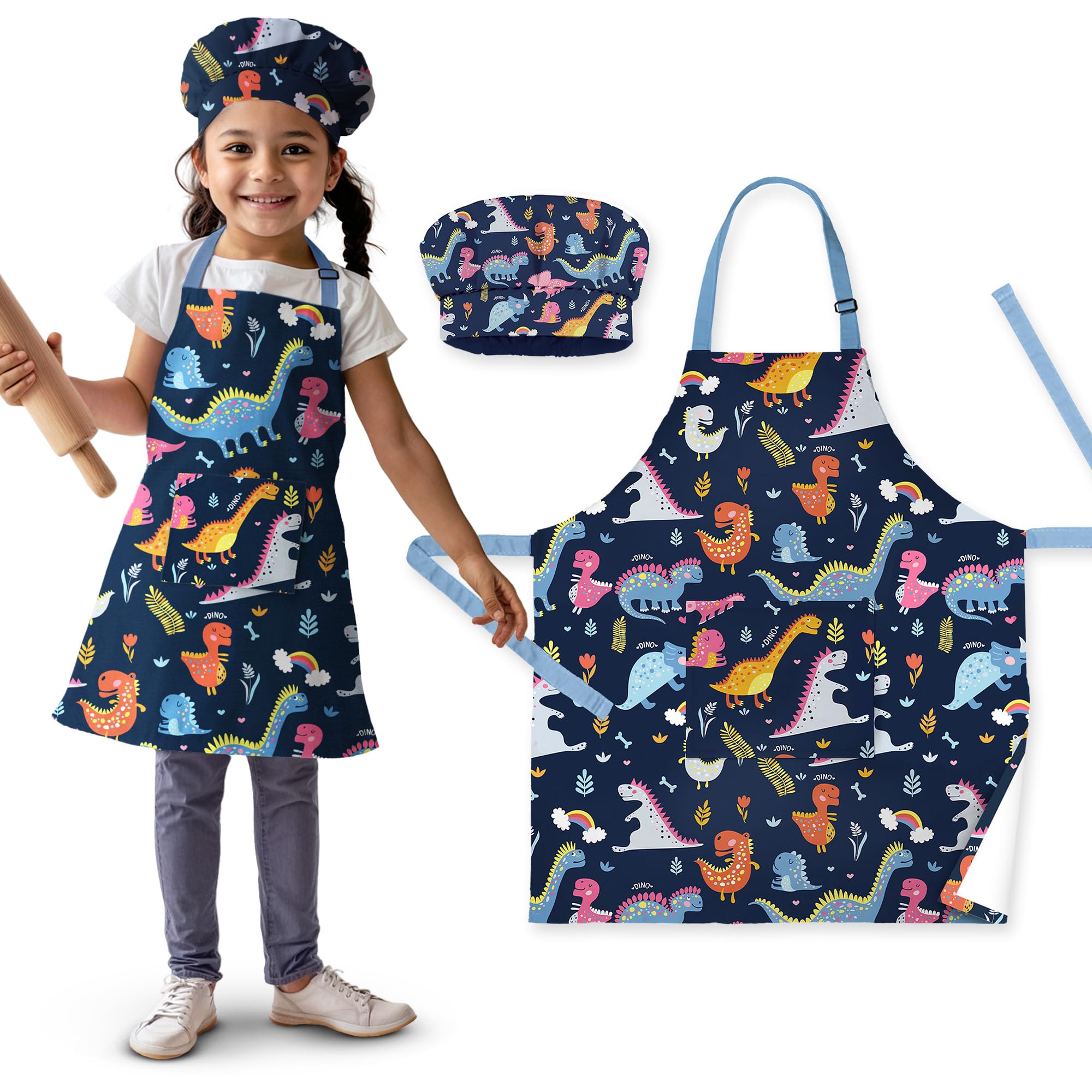 VITA ELEGANTE delantal-ninos-uso-cocina-y-artes, perfecto para manualidades
