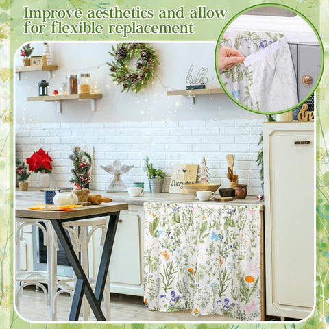 Cortina VitalCozy para cocina, uso versátil como cubierta decorativa.