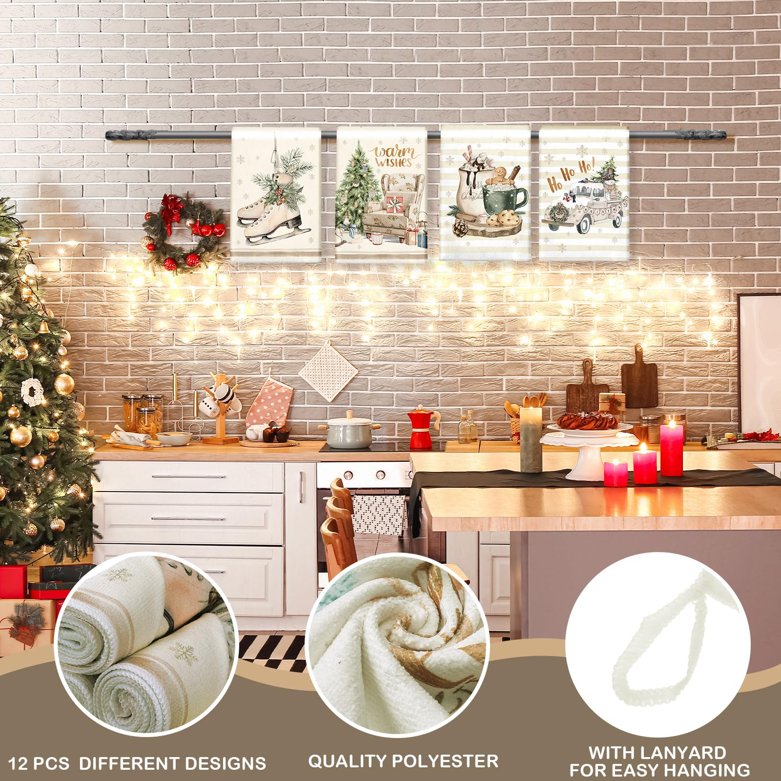 Toallas VitalCozy con muñeco de nieve para limpiar superficies con festivo.