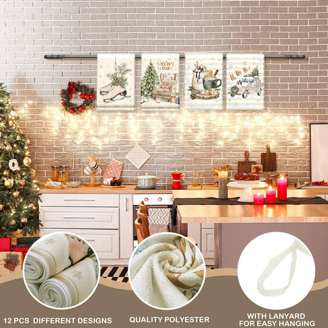 Toallas VitalCozy con muñeco de nieve para limpiar superficies con festivo.