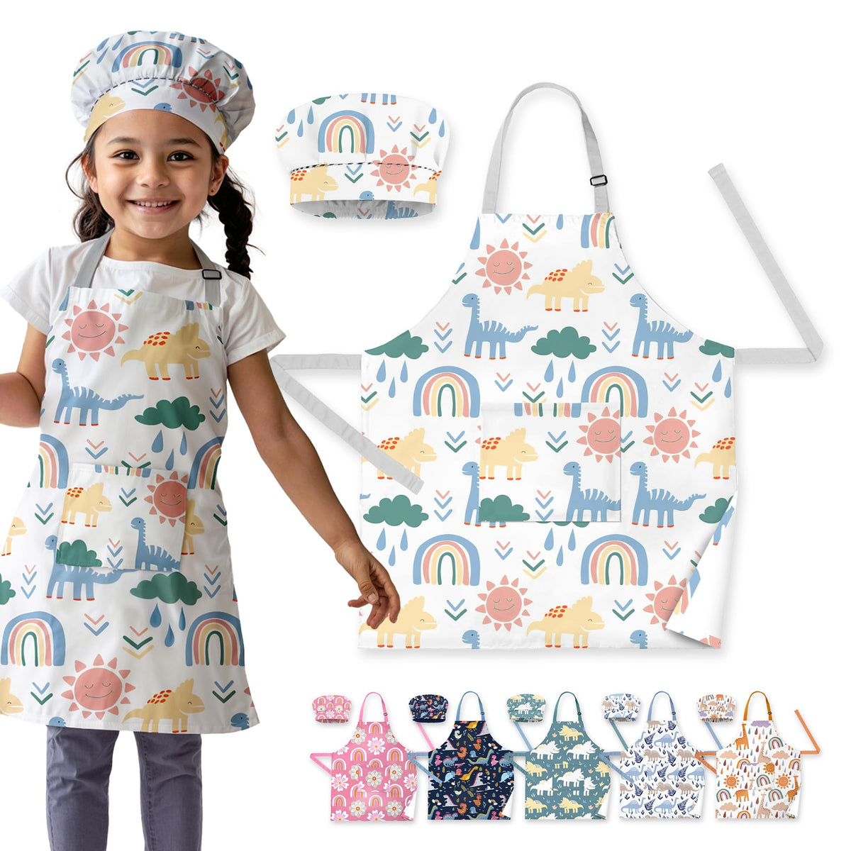 Delantal Vitae Elegante para niño con ajuste cómodo para cocinar