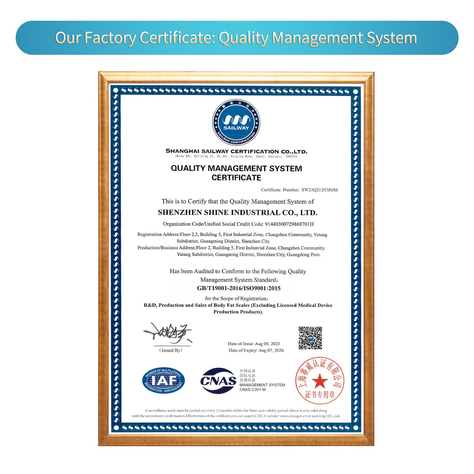 Vitafit certificaciones ISO y servicio en Missouri respaldan su calidad