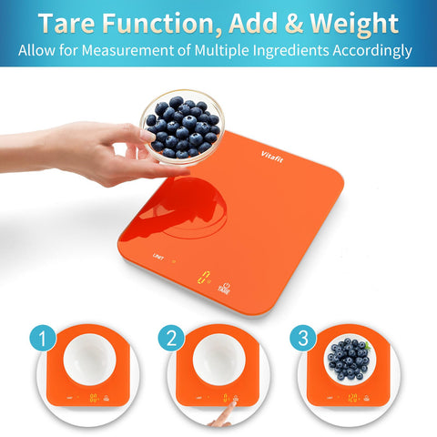 Vitafit diseño elegante en naranja refrescante para decorar la cocina