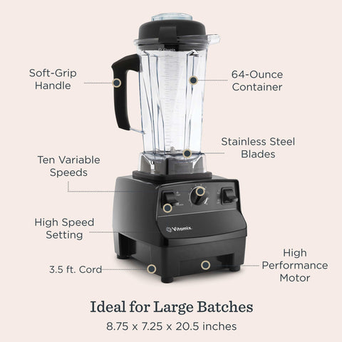 Vitamix 5200: empujador para mezclar sin detenerse