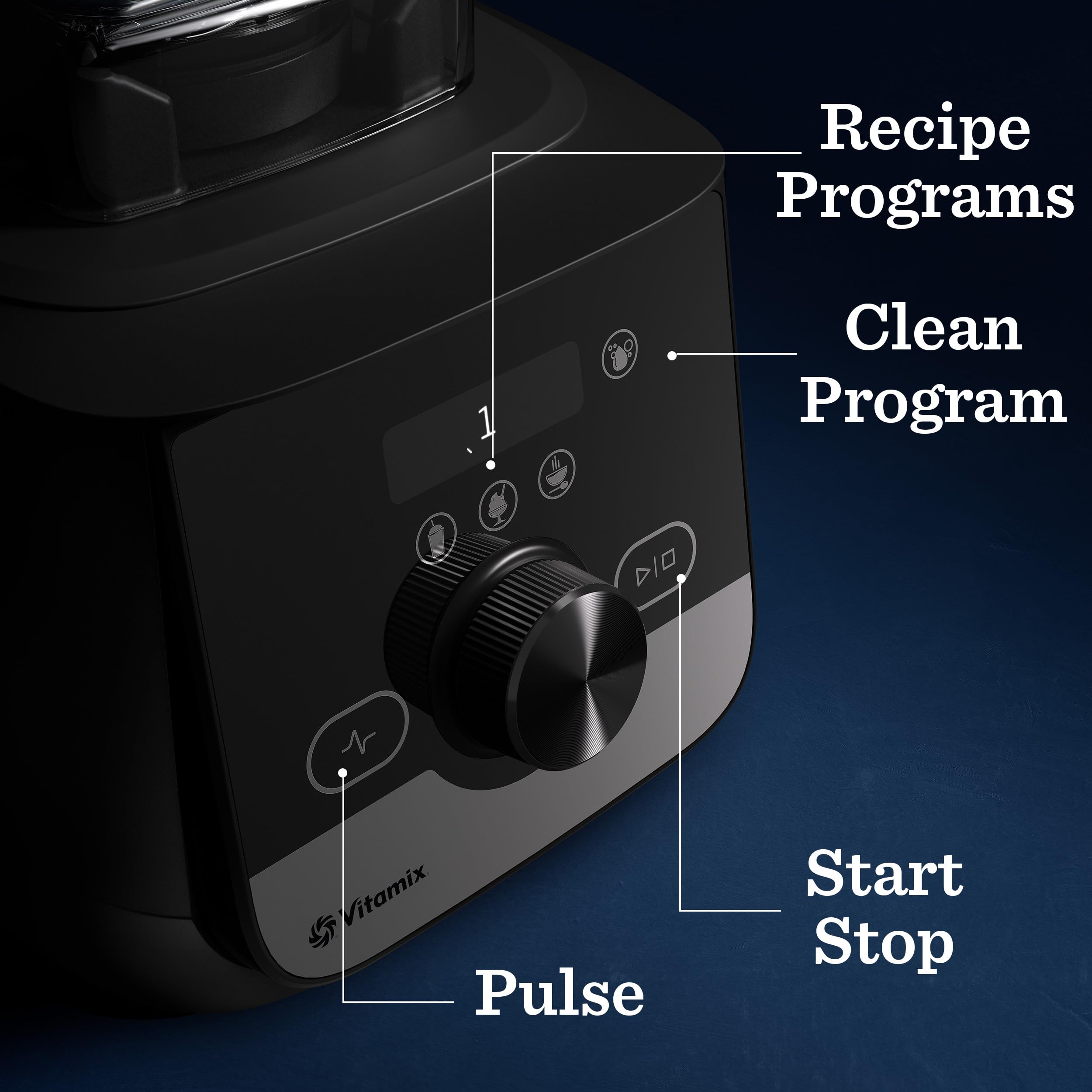Vitamix Ascent X3 empujador S2 de perfil bajo para texturas uniformes.