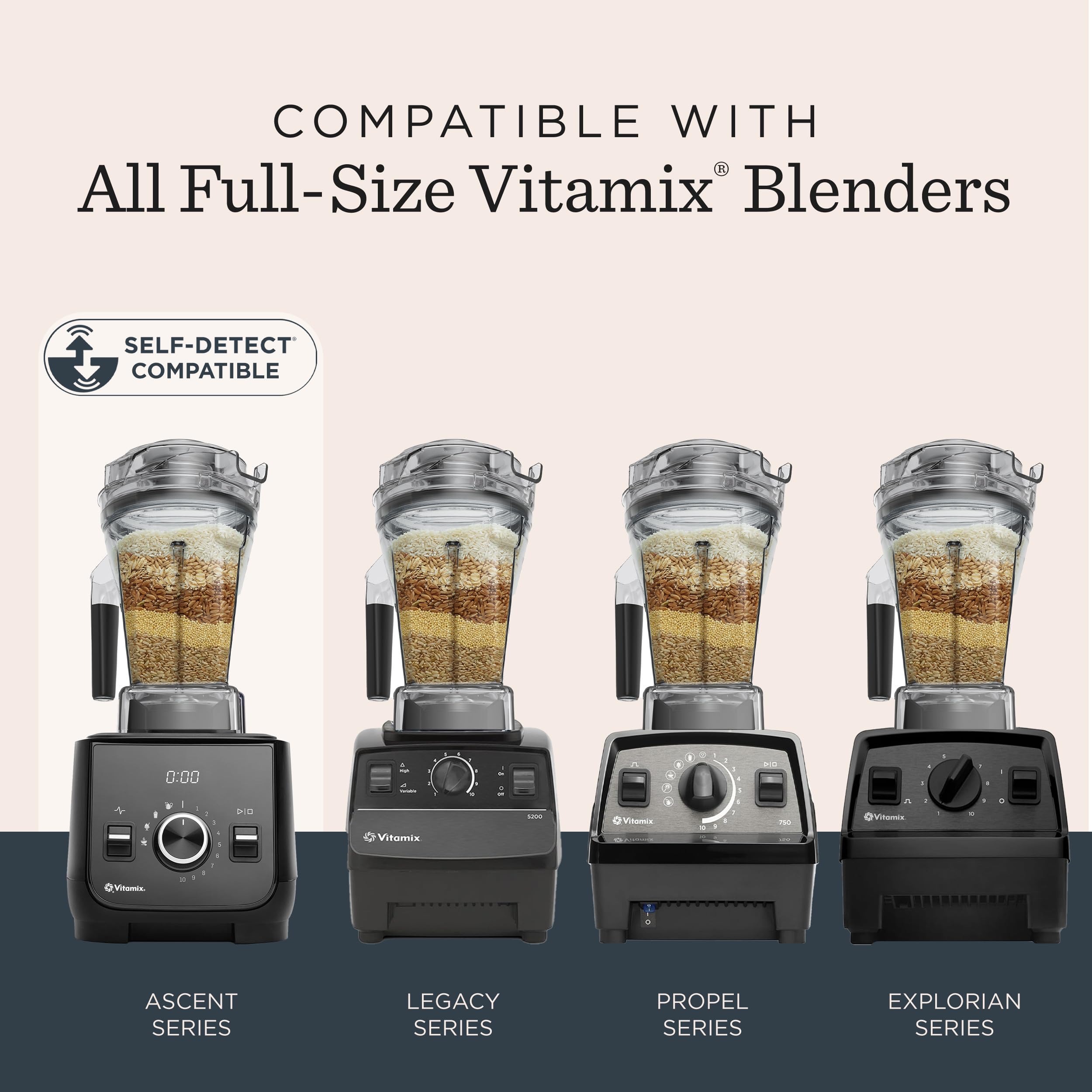 Vitamix compatibilidad total con licuadoras Vitamix de tamaño completo