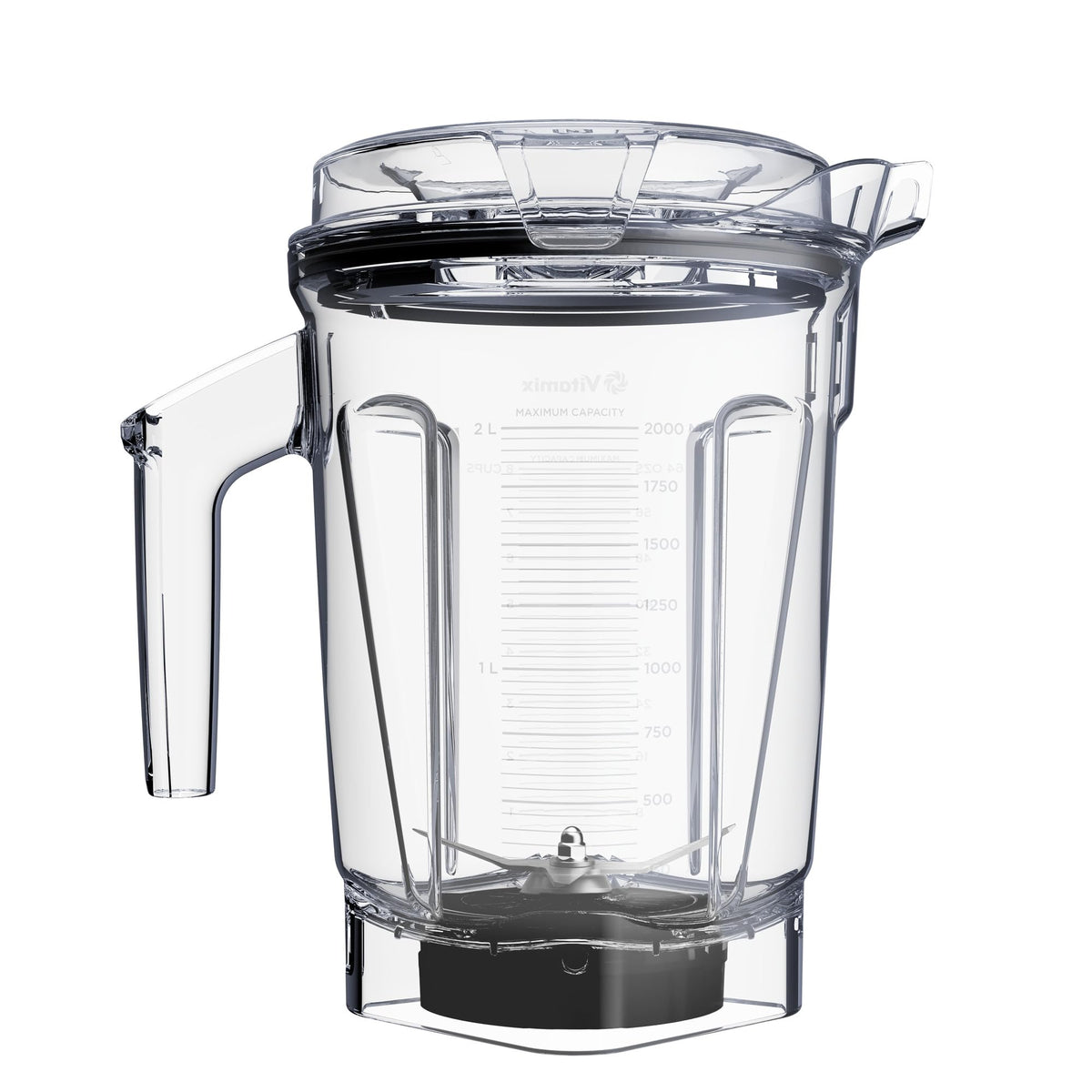 Contenedor Vitamix de 64 onzas de bajo perfil para batidos en grandes lotes.