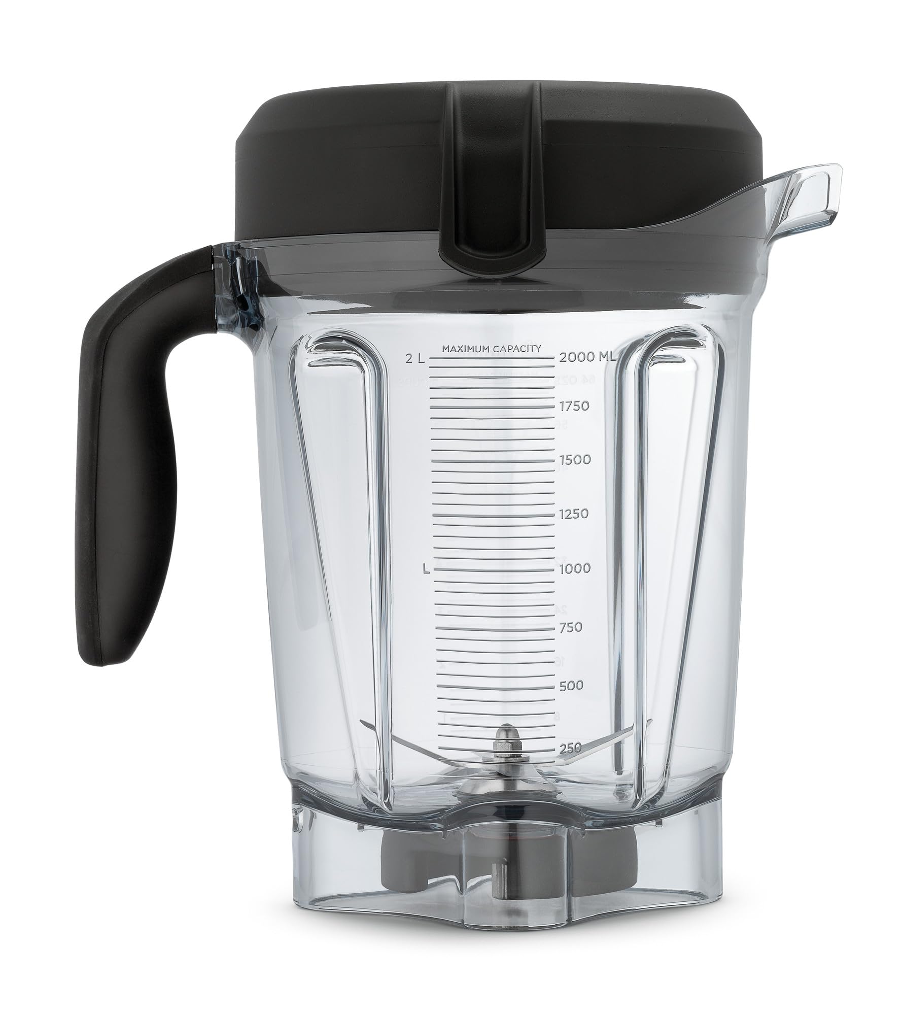 Vitamix Contenedor de 64 onzas perfil bajo claro para batidos grandes y lotes familiares.