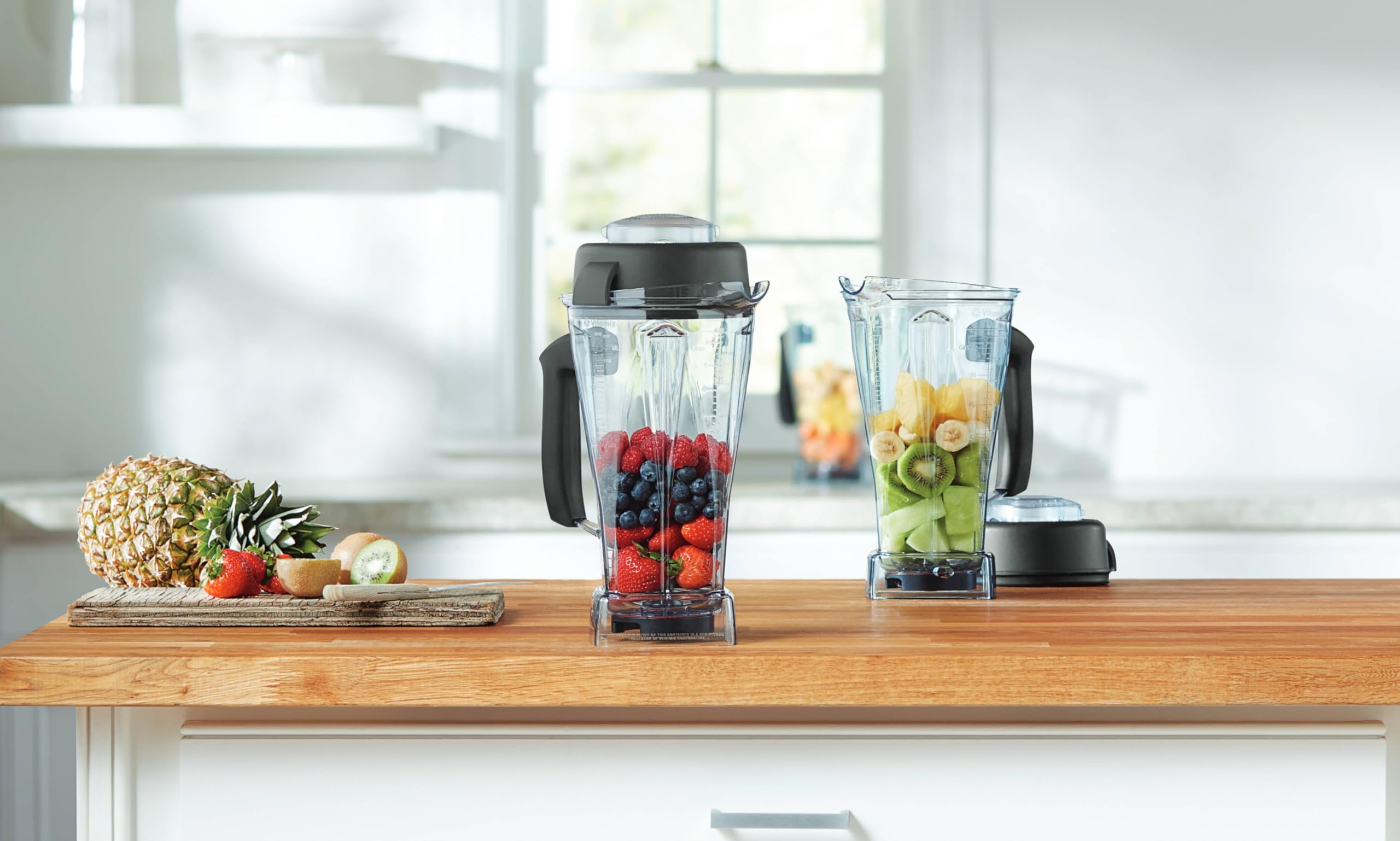 Limpieza rápida de Vitamix en 30 a 60 segundos con agua y jabón.