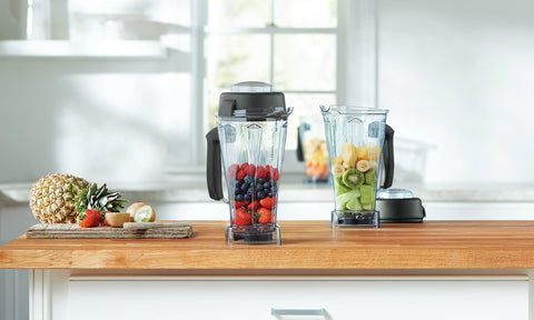 Limpieza rápida de Vitamix en 30 a 60 segundos con agua y jabón.
