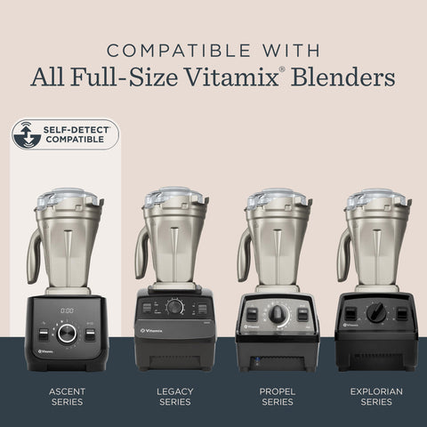 Vitamix: mango ergonómico y boquilla sin goteo para verter.