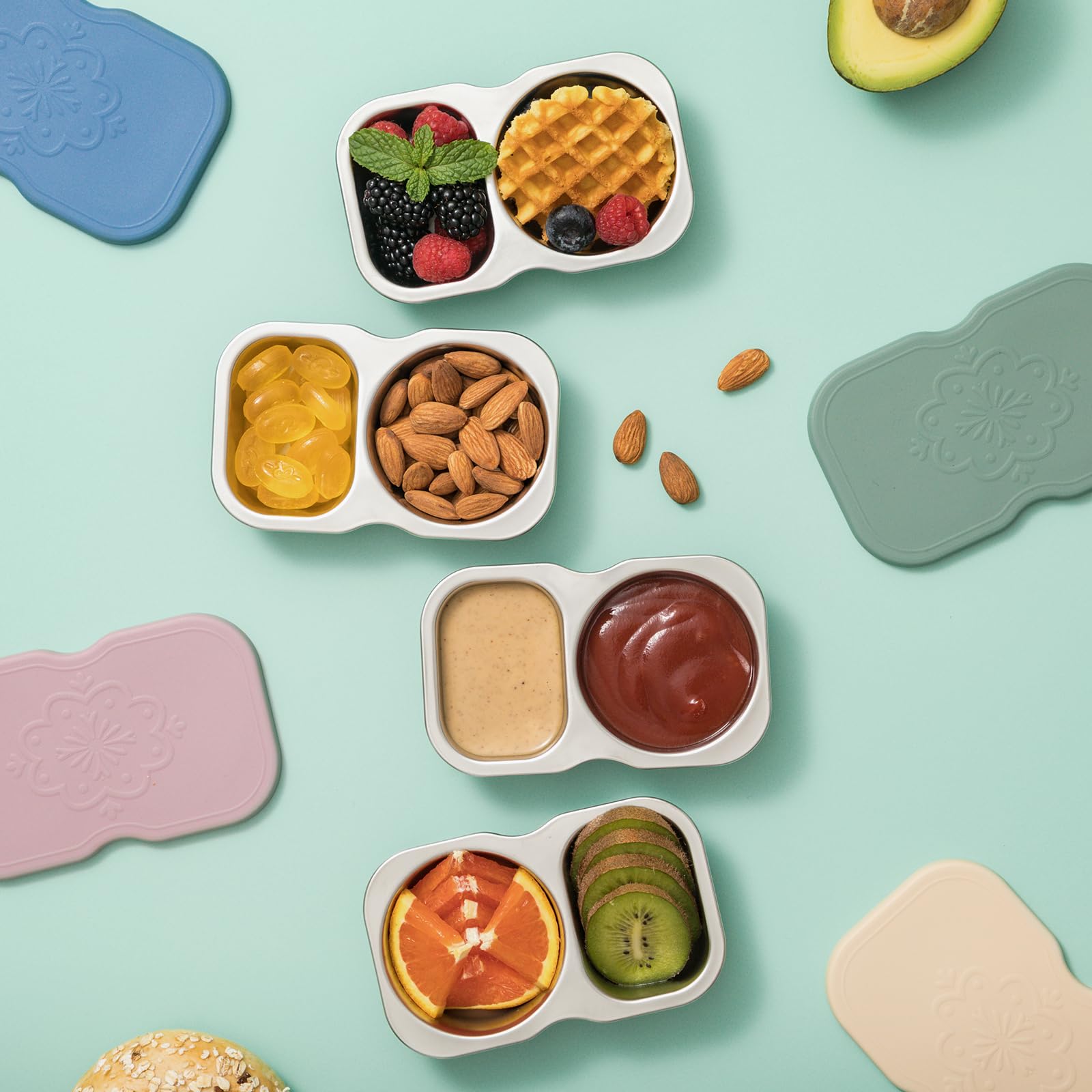 VITEVER tapas herméticas: recipiente snack eco para evitar fugas