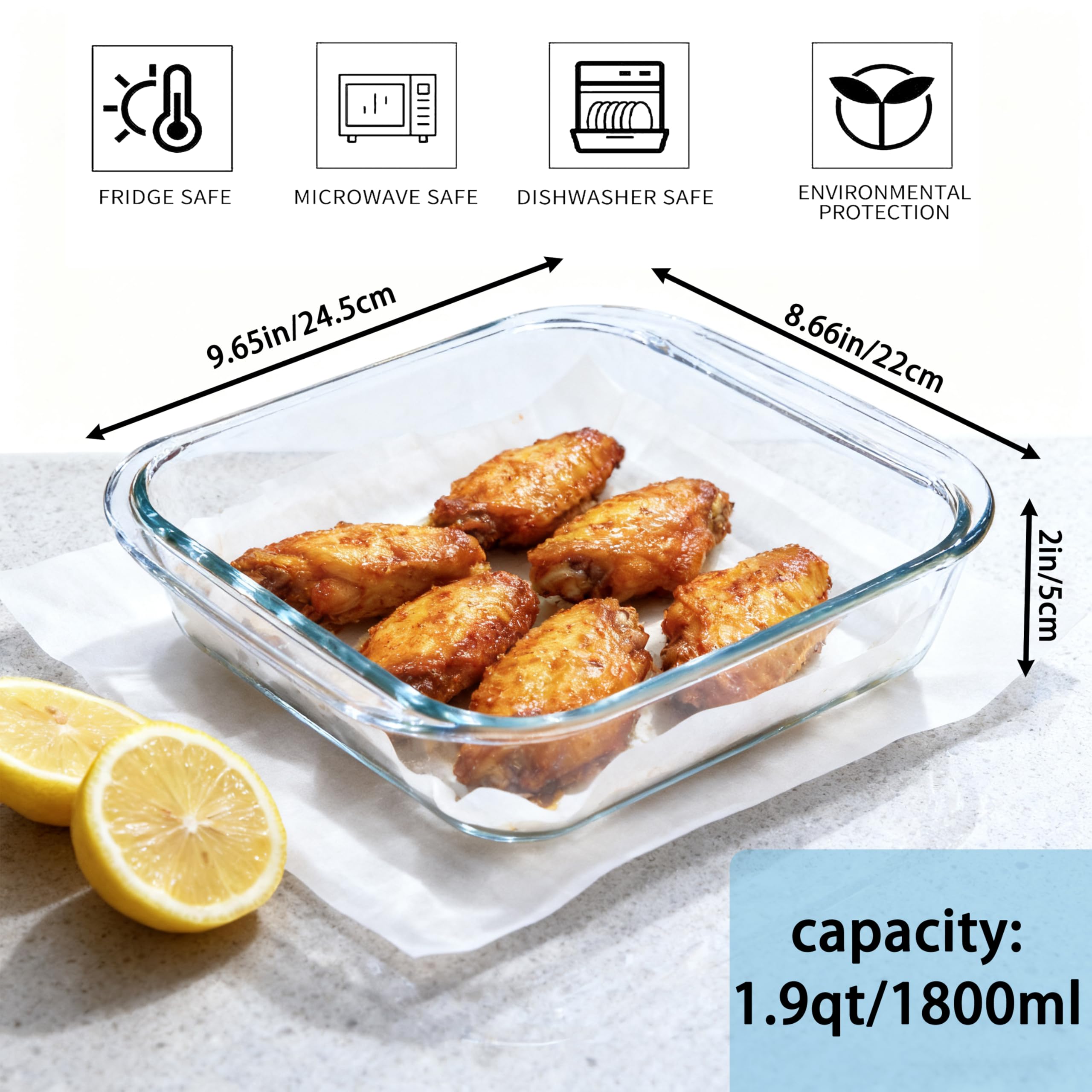 Vitrignis: vidrio borosilicato de alta temperatura para cocinar de forma segura.