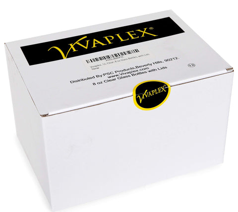 Vivaplex botellas cristal 8oz para aceites, transporte seguro.