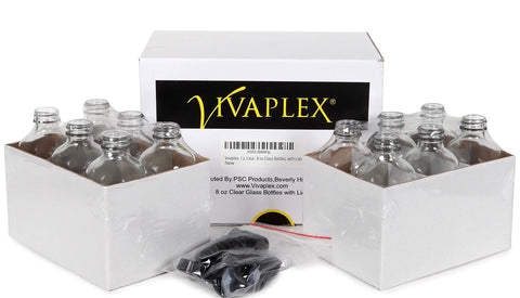 Vivaplex botellas cristal 8oz para perfumes, aroma duradero.
