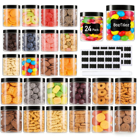 Vivimee frasco grande de 16 oz con tapa hermética para especias y snacks