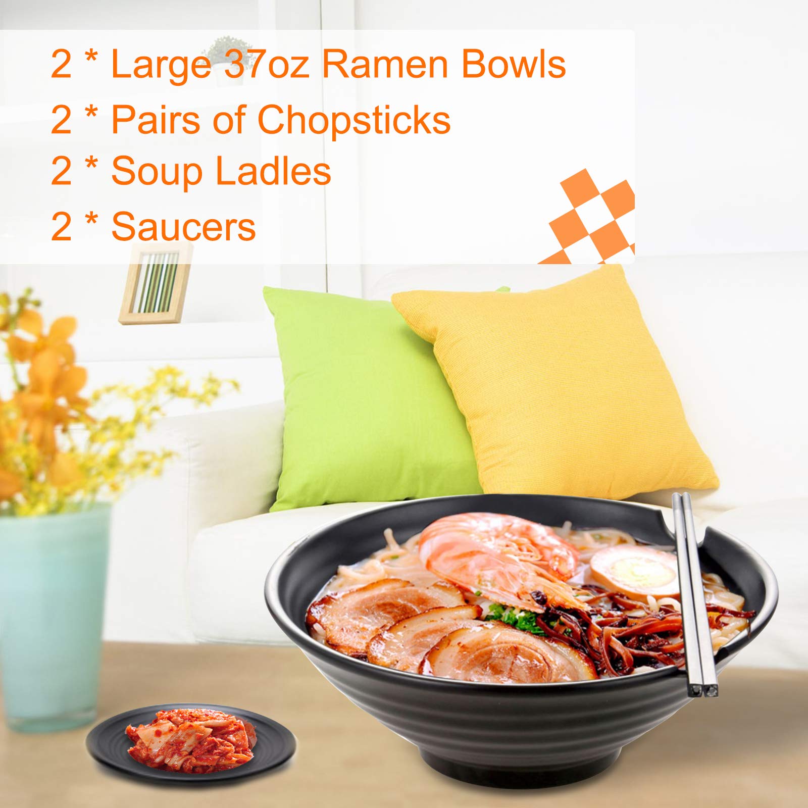Vivimee set ramen, lavado fácil y práctico.