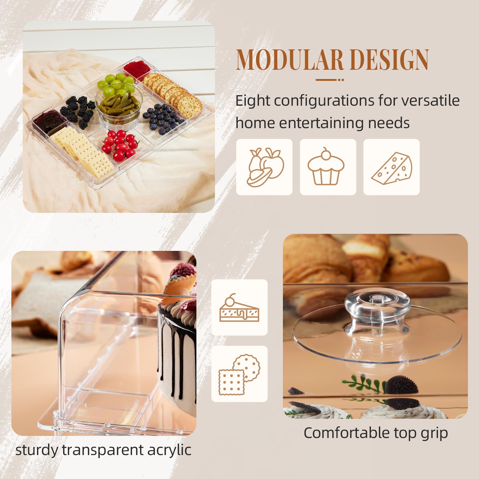 VIVIRBIEN-base-desmontable-rectangular-pasteles facilita montaje y transporte sin esfuerzo.