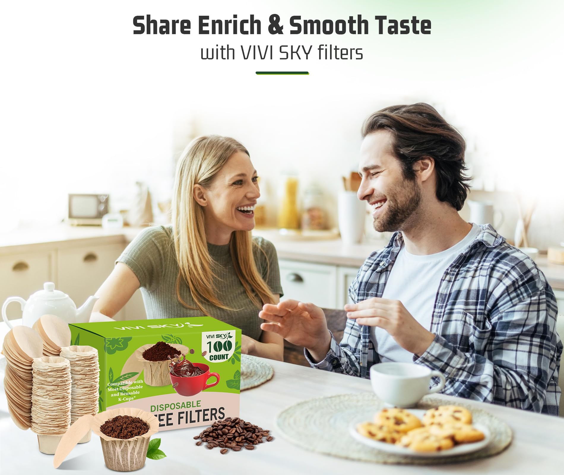 Presentación de 300 filtros desechables para Keurig.