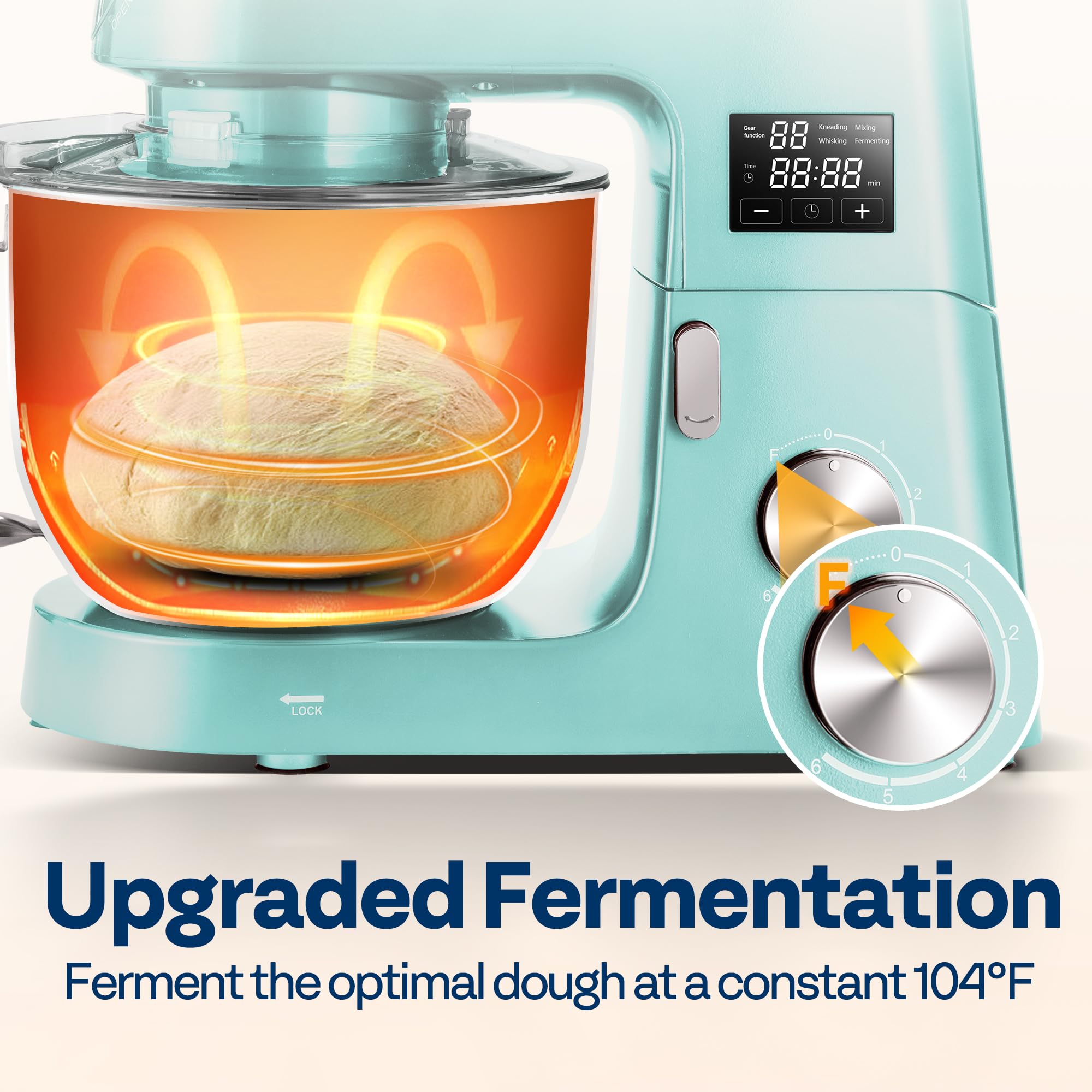 VIVOHOME 9en1 fermentacion-104f, control de temperatura para masas que fermentan.
