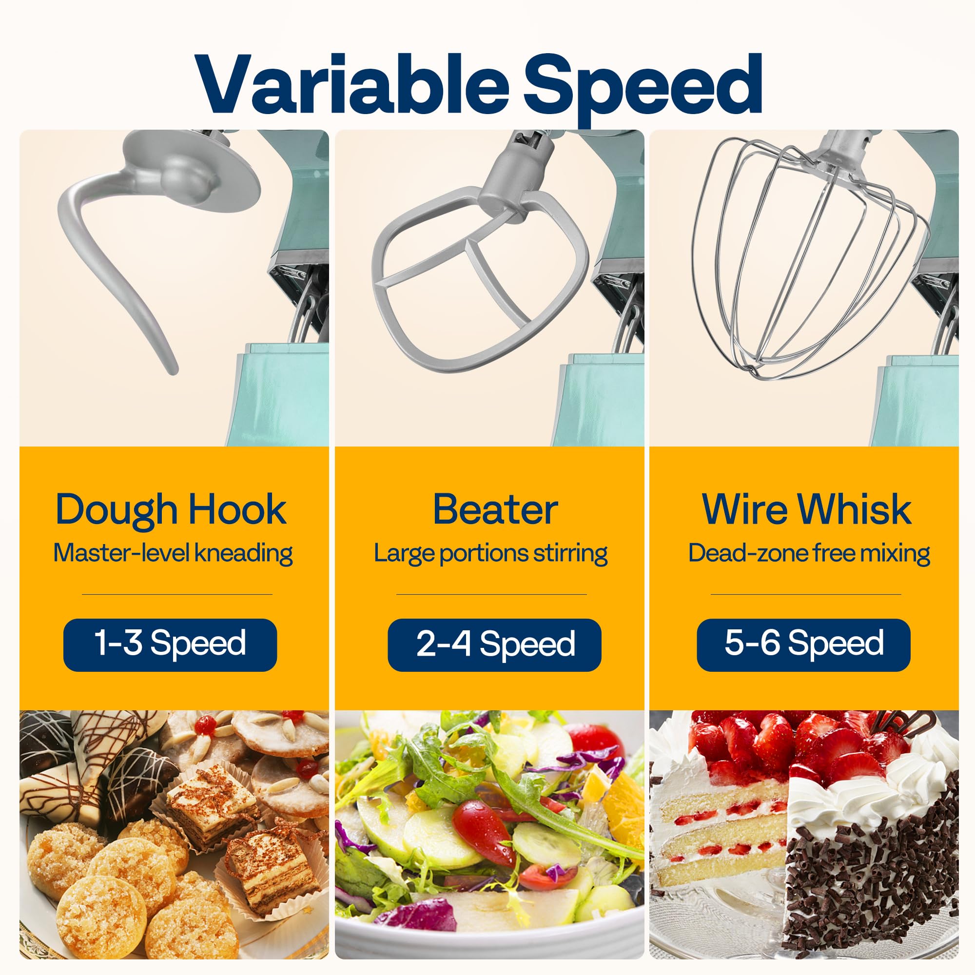 VIVOHOME 9en1 pantalla y velocidades, ajuste preciso para recetas.
