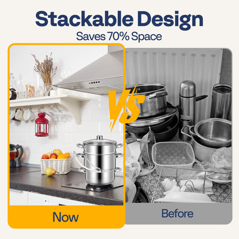 VIVOHOME Base de aluminio para calor uniforme y cocción eficiente