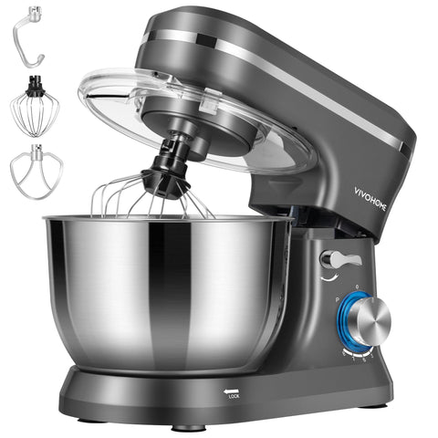 Batidora de pie VIVOHOME con cuenco de 4-75 qt, ideal para pan y pasteles