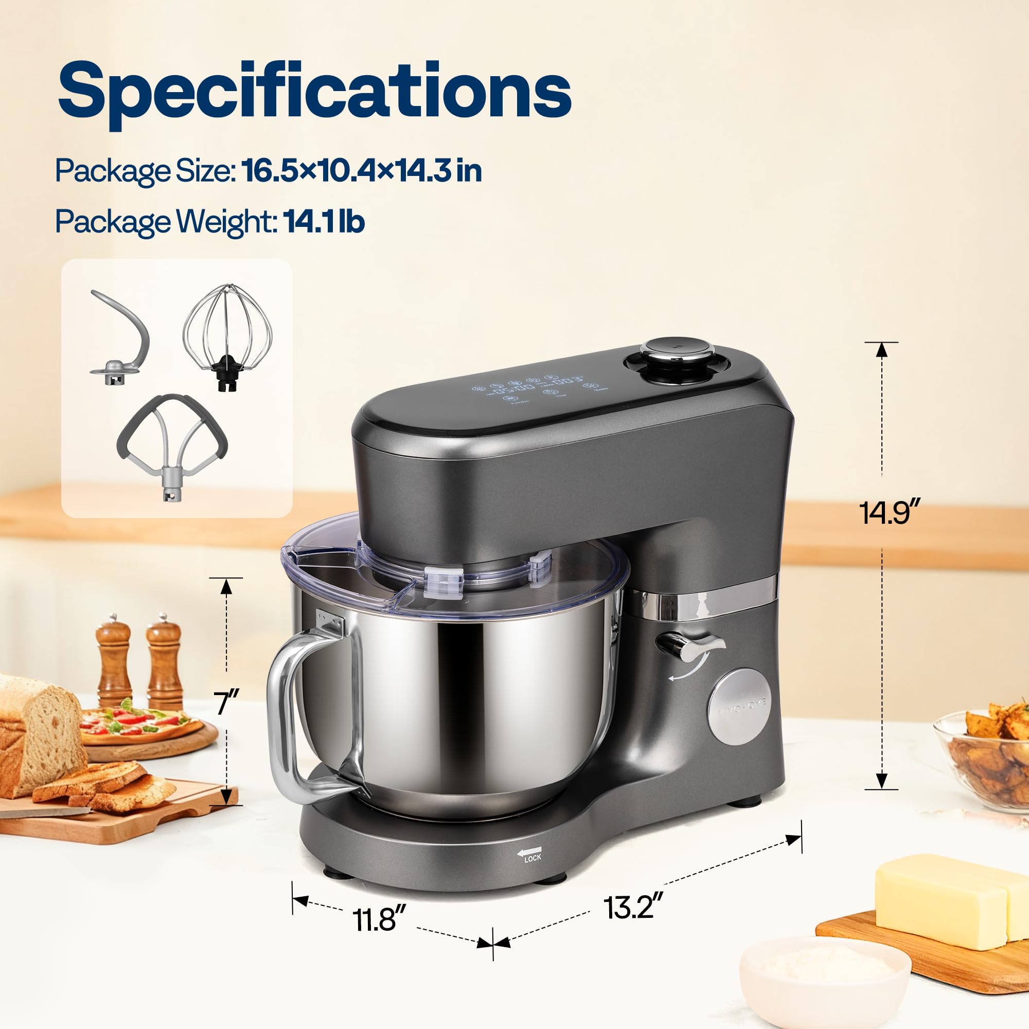 Guía de recetas incluida para inspirar tus horneados con VIVOHOME