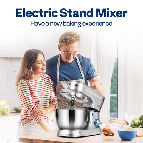 VIVOHOME batidora de pie con motor de 380W para masas potentes