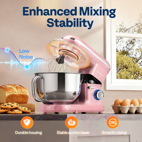 Base antideslizante de la batidora VIVOHOME para mezclas estables.