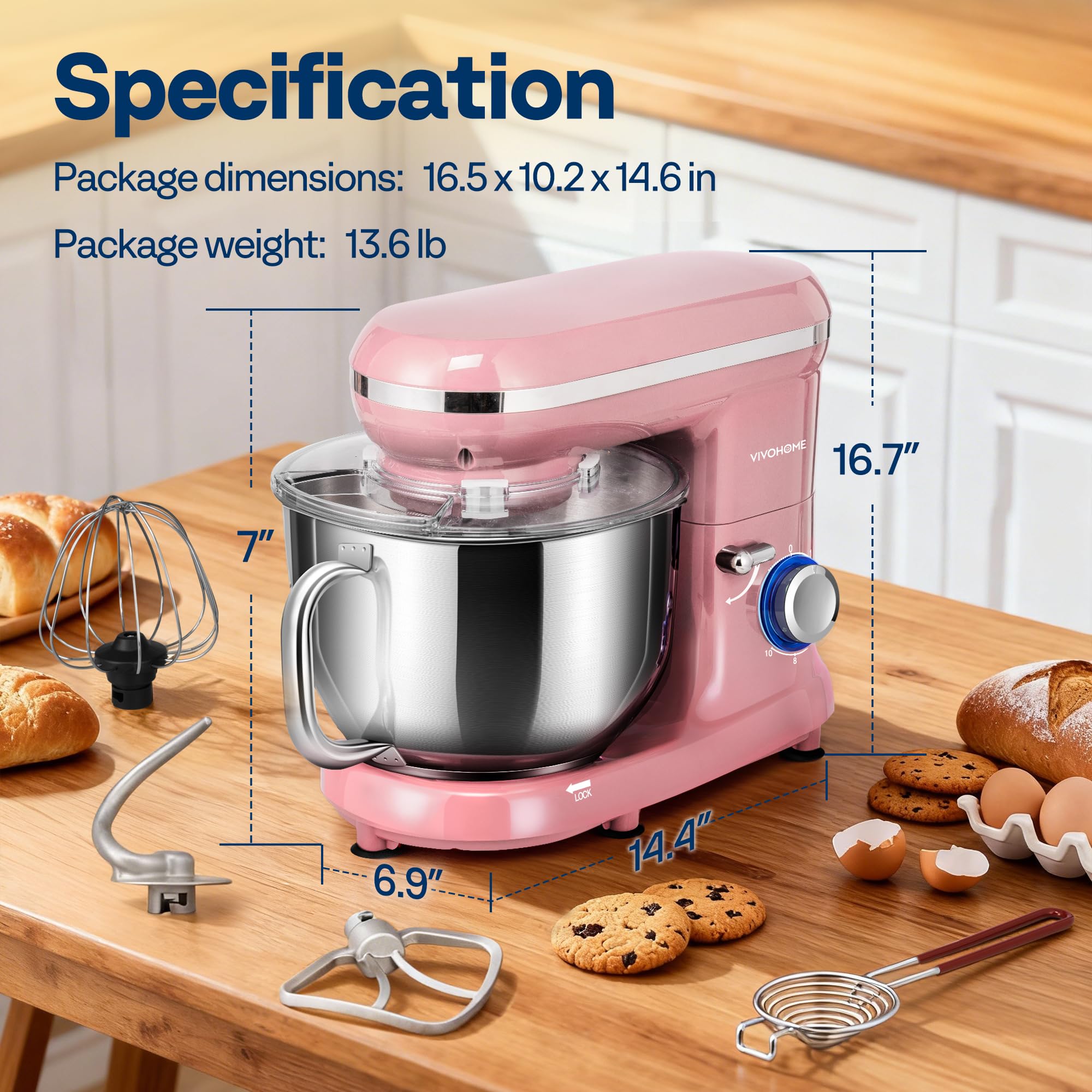 Separador de yemas incluido en la batidora VIVOHOME para repostería.