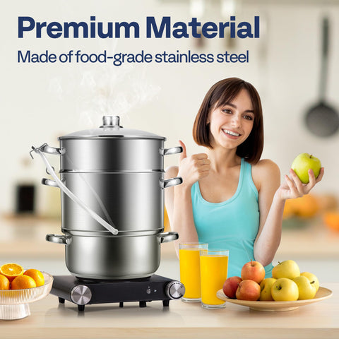 VIVOHOME: colador superior de 11 qt para porciones grandes de jugo