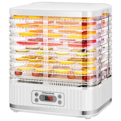VIVOHOME deshidratador de 8 bandejas para snacks caseros y uniformes.