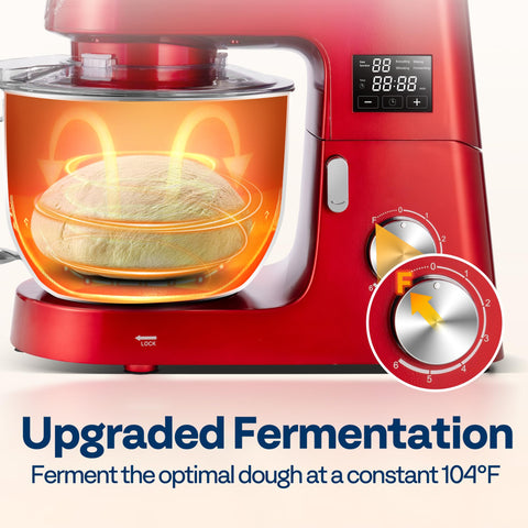 VIVOHOME fermentación batidora, configuración F, para masas esponjosas con control de temperatura.