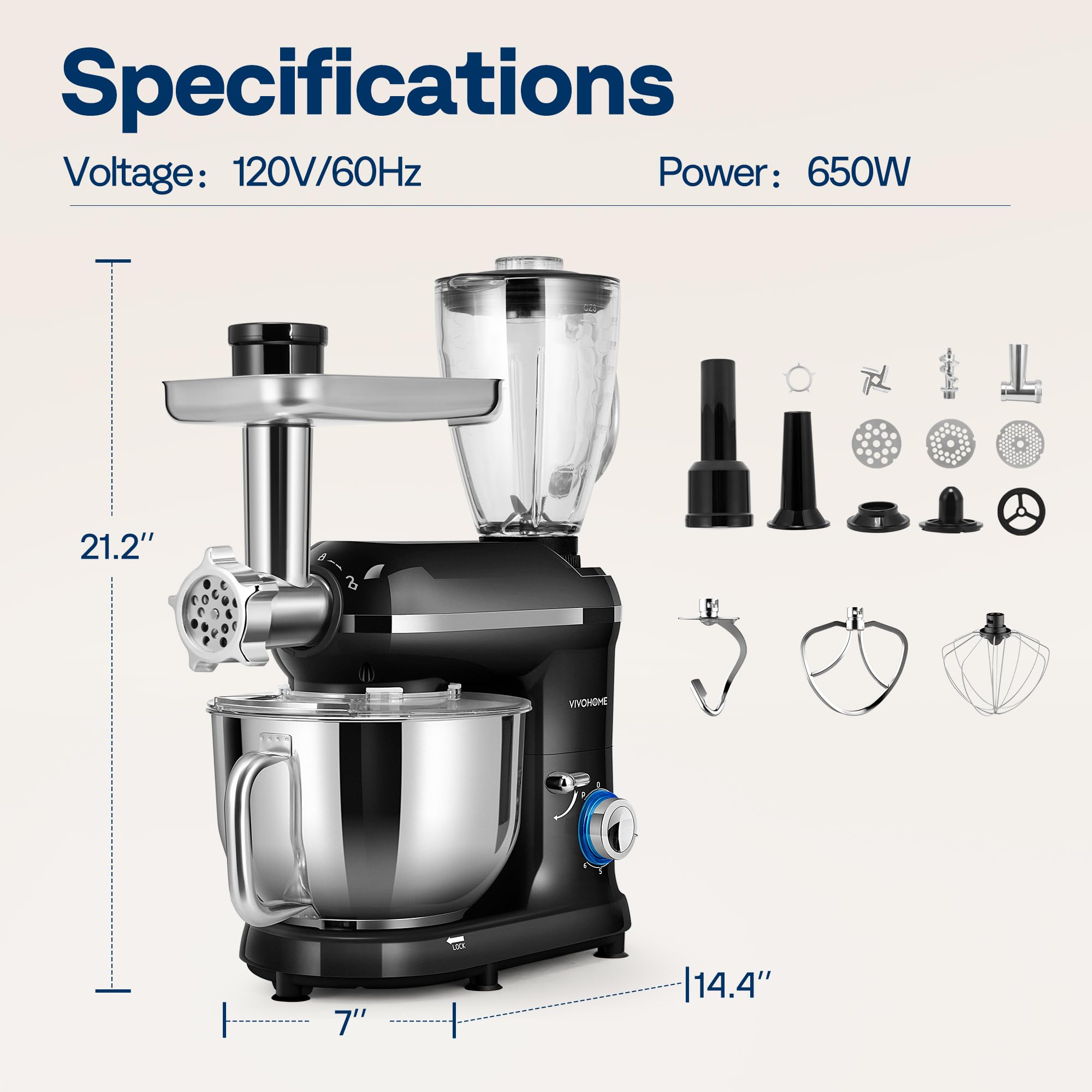 VIVOHOME: jarra de vidrio 1.5L ideal para jugos y batidos