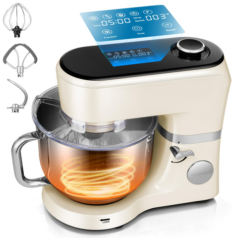 VIVOHOME batidora de pie con tazón de 6Qt, ideal para lotes grandes.