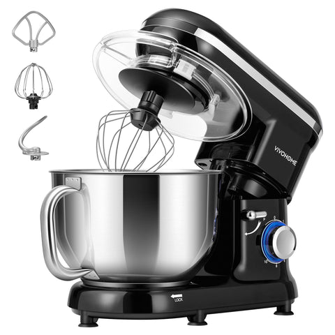 VIVOHOME batidora con potencia 660W para masas densas y batidos cremosos.