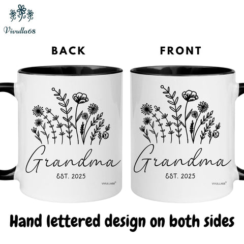 Taza Vivulla68 para abuelos, vista derecha, regalo perfecto para sorpresa de nietos