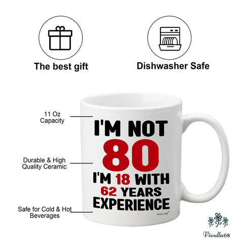 Taza Vivulla68 1946, regalo para abuelo o abuela, uso diario